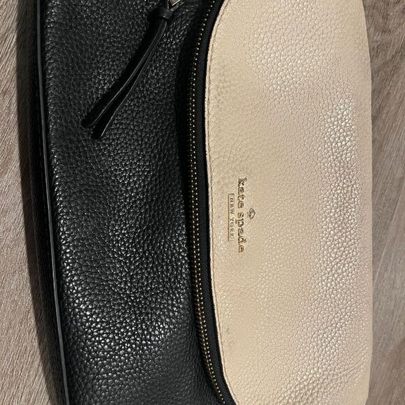 Kate Spade Two-Tone Black and Cream Clutch - Picture 1 of 9